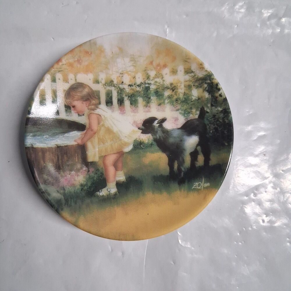 1992 Pemberton & Oakes Donald Zolan “DOUBLE TROUBLE” 3 1/4” Mini Plate w/COA